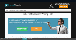 Desktop Screenshot of letterofmotivation.net